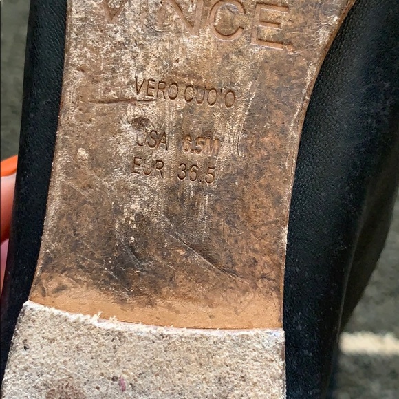 Vince slip on leather flats size 36.5/6.5 - Picture 4 of 8